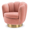 Draaifauteuil Mirage - Savona nude velvet