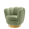 Draaifauteuil Mirage - Savona pistache green velvet