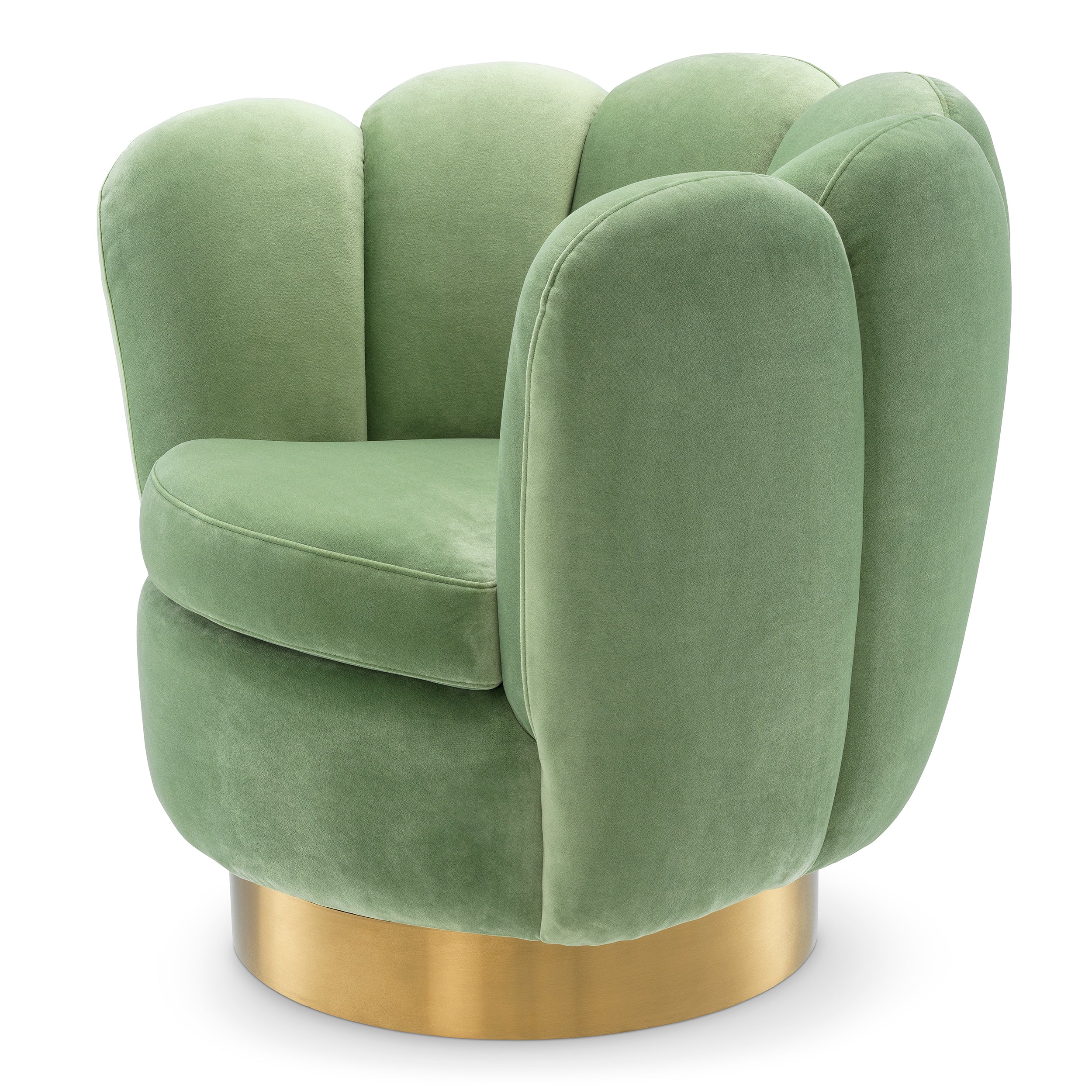 Draaifauteuil Mirage - Savona pistache green velvet