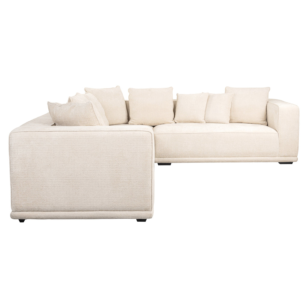 Hoekbank Lusso - Beige chenille