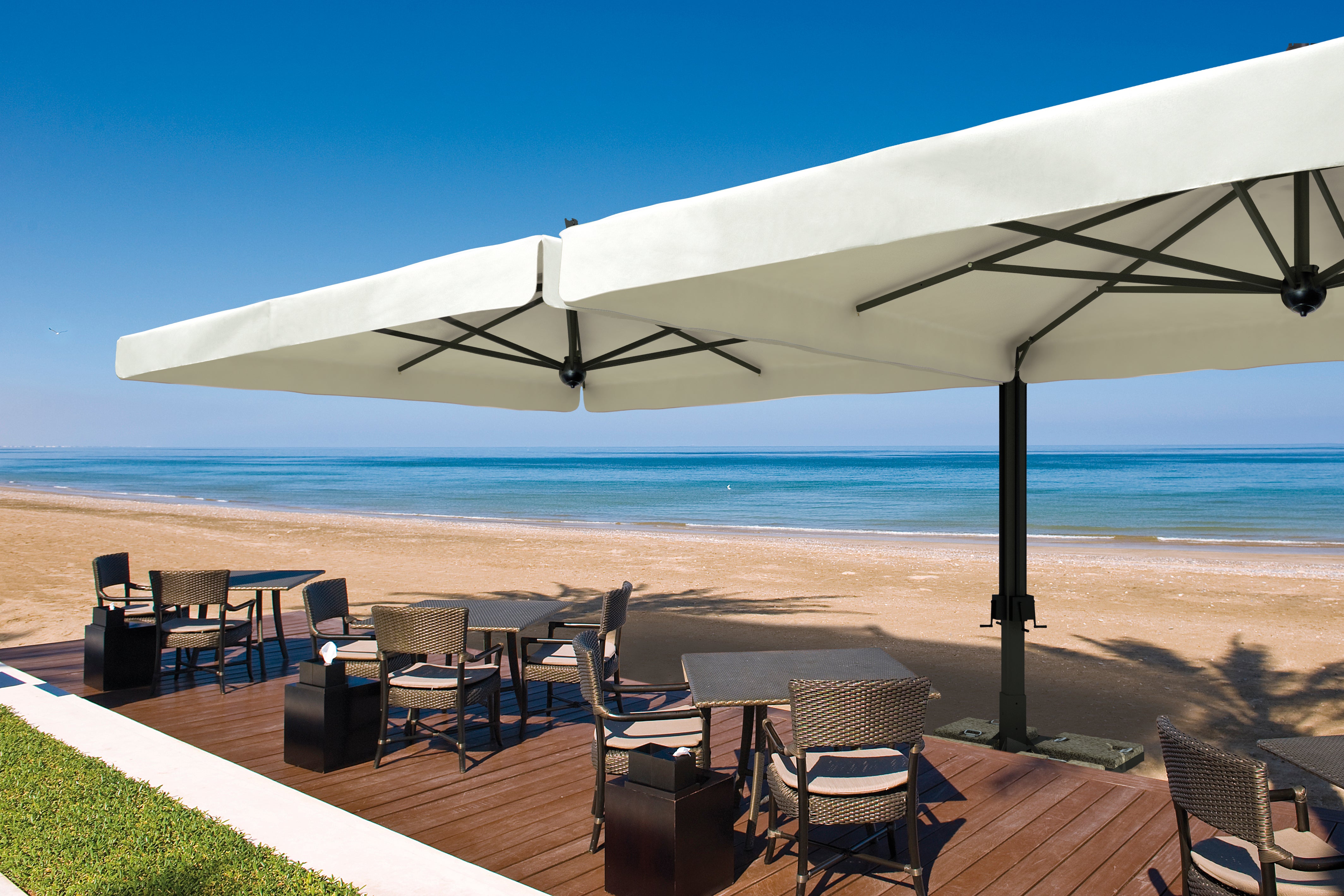 Parasol Alu 300x600 - Dark - Double