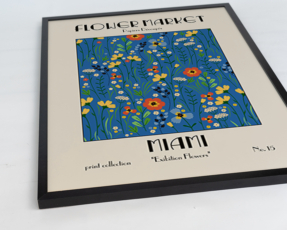 Print 'Flower Market Miami'