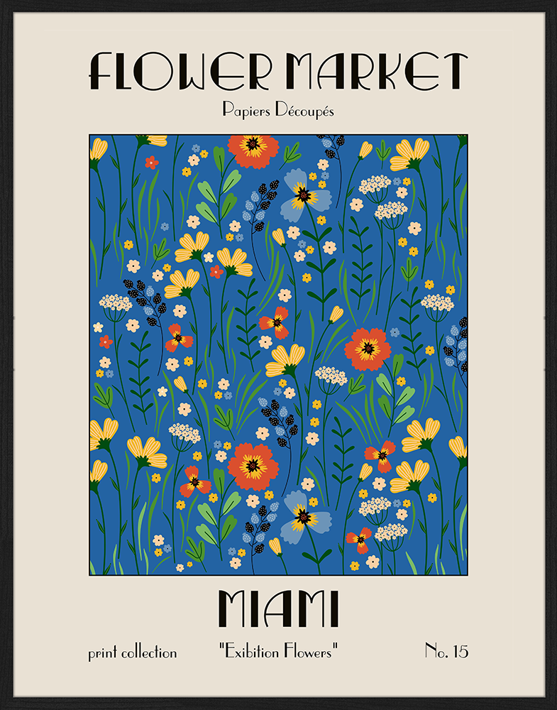 Print 'Flower Market Miami'