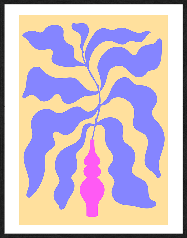 Print 'Abstract Flower Poster'