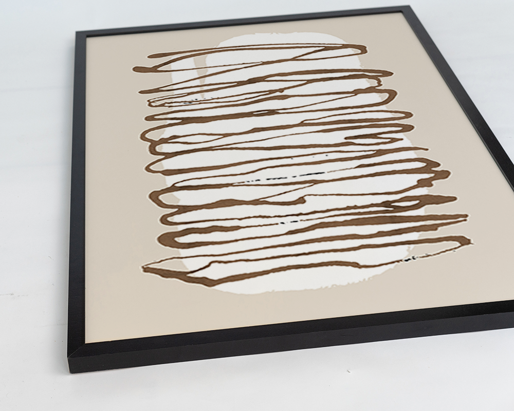 Print 'Brown Abstract Lines'