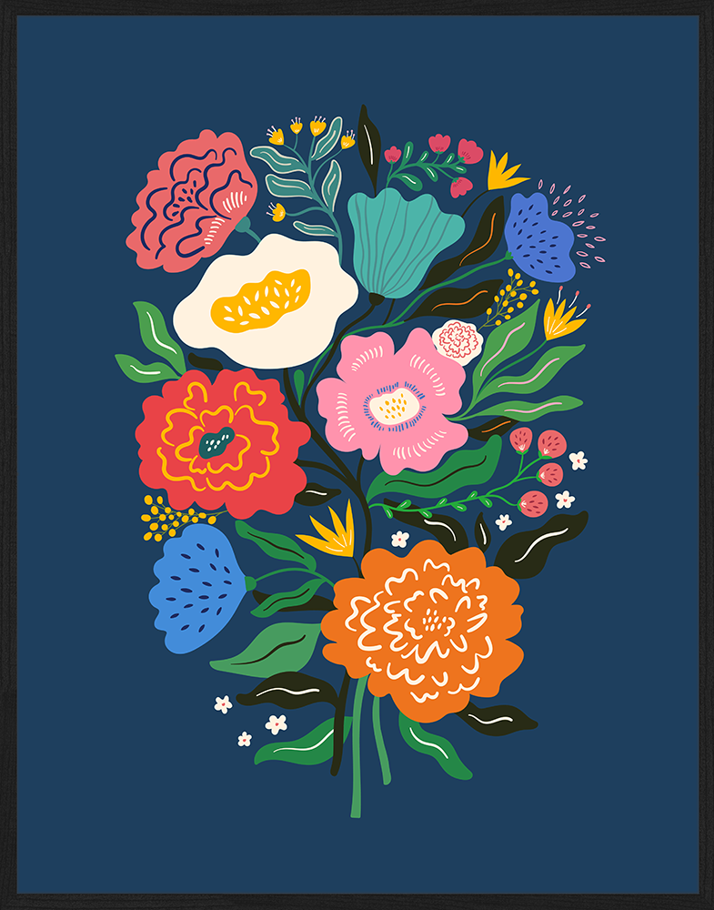 Print 'All The Flowers & Blue'