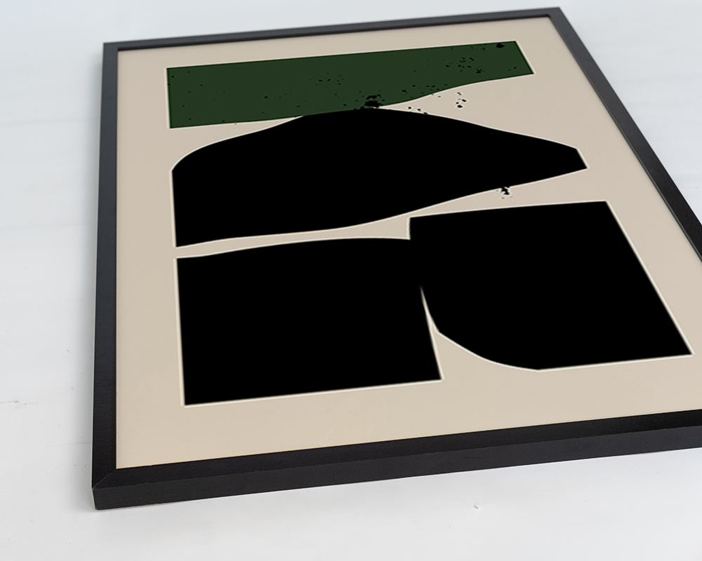 Print 'Geometrical Abstract Black & Green'