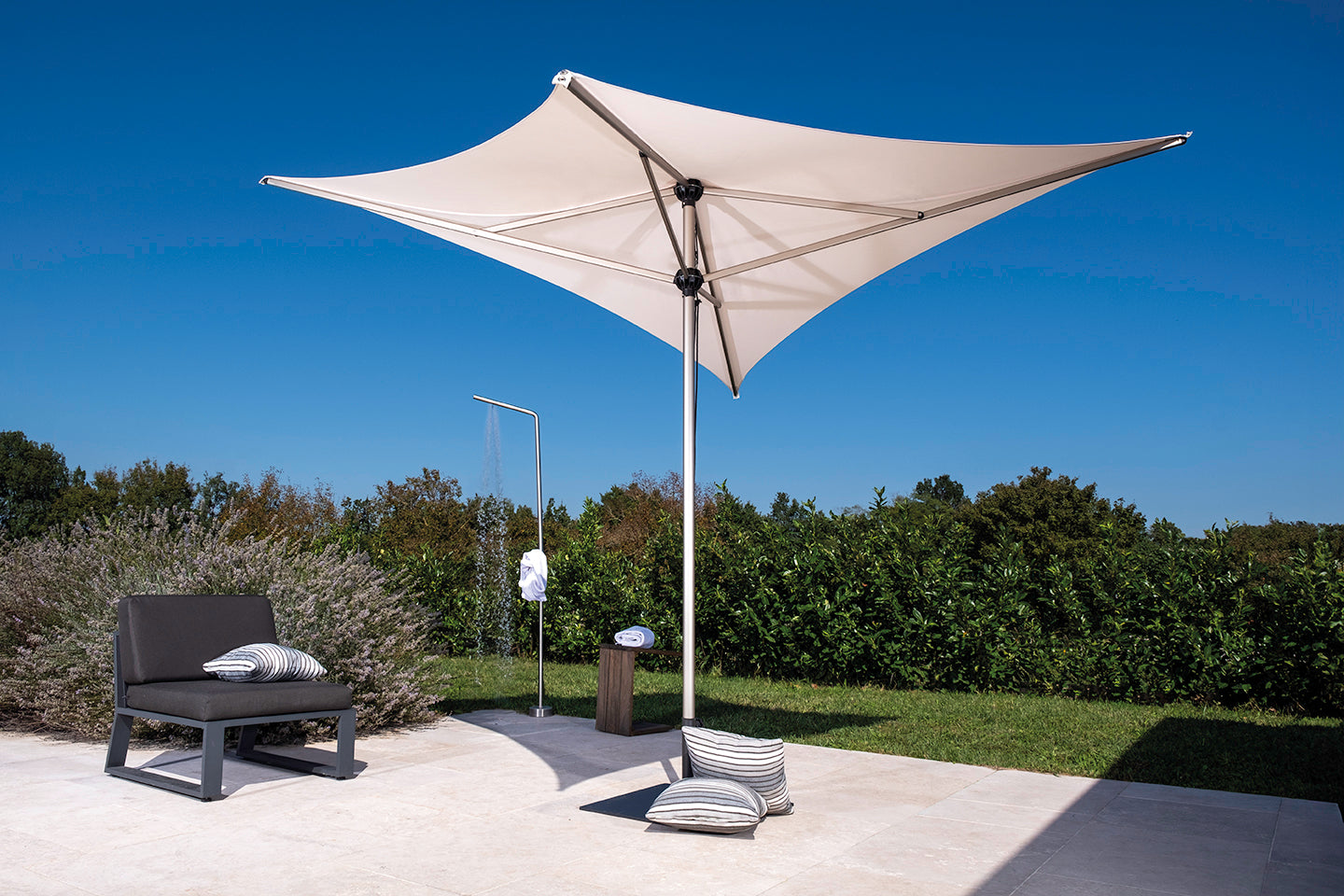 Parasol Vela 200x200 - Titanium