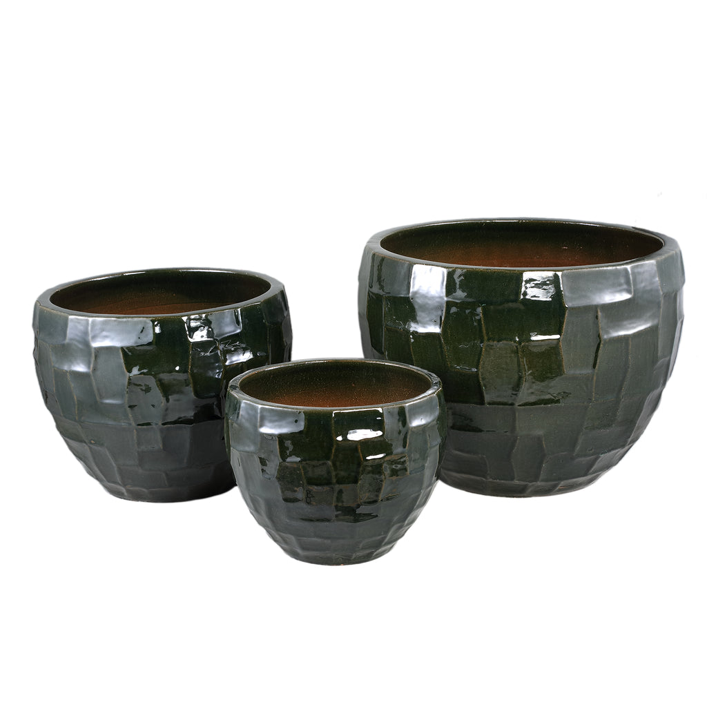 Pot Bobi - Groen (set van 3)