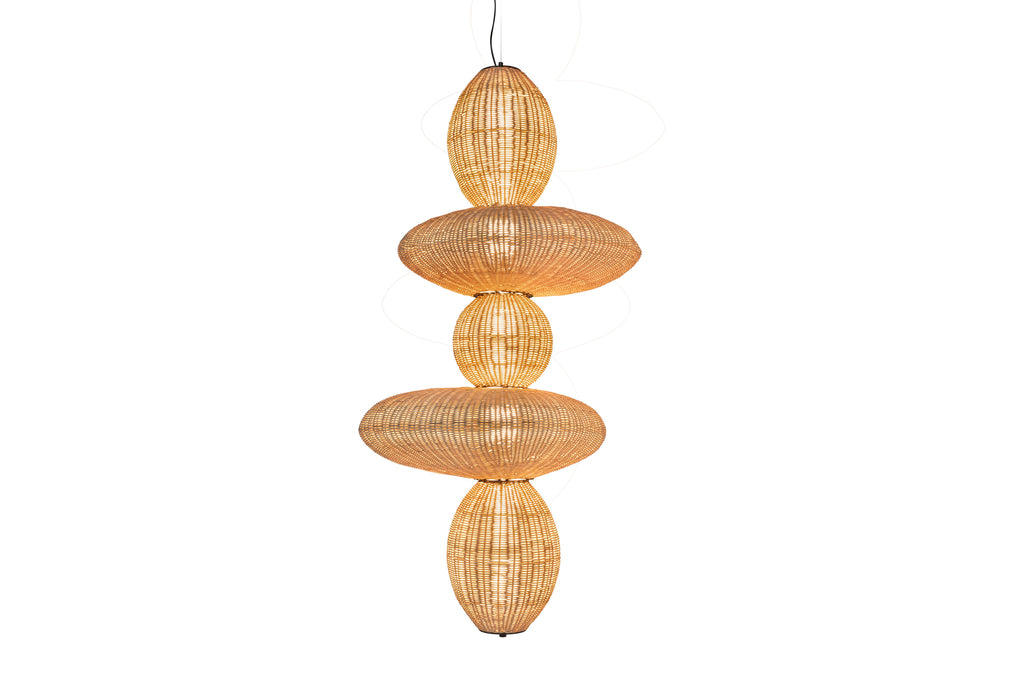 Hanglamp Bubbles Pendant - Rattan - XL