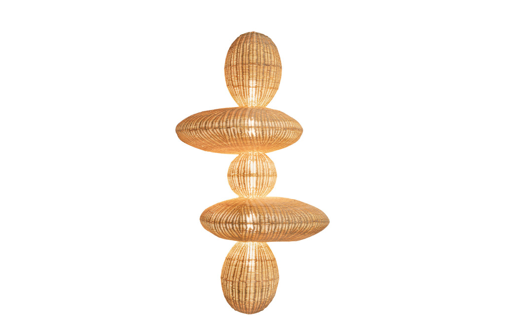 Wandlamp Bubbles - Rattan