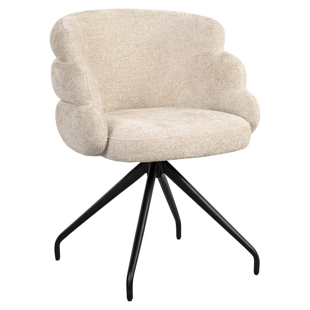 Draaifauteuil Kayla - Cream unicorn