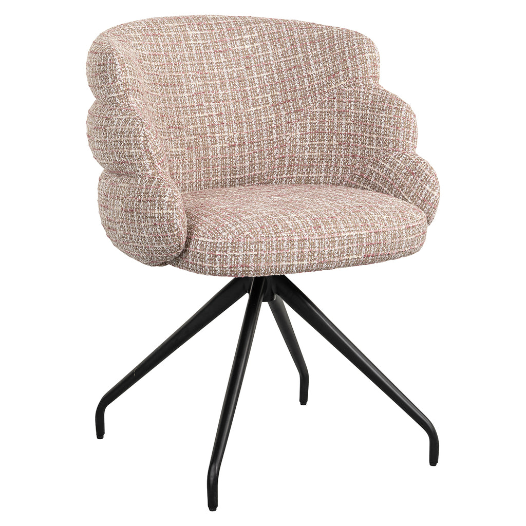 Draaifauteuil Kayla - Trendy rose