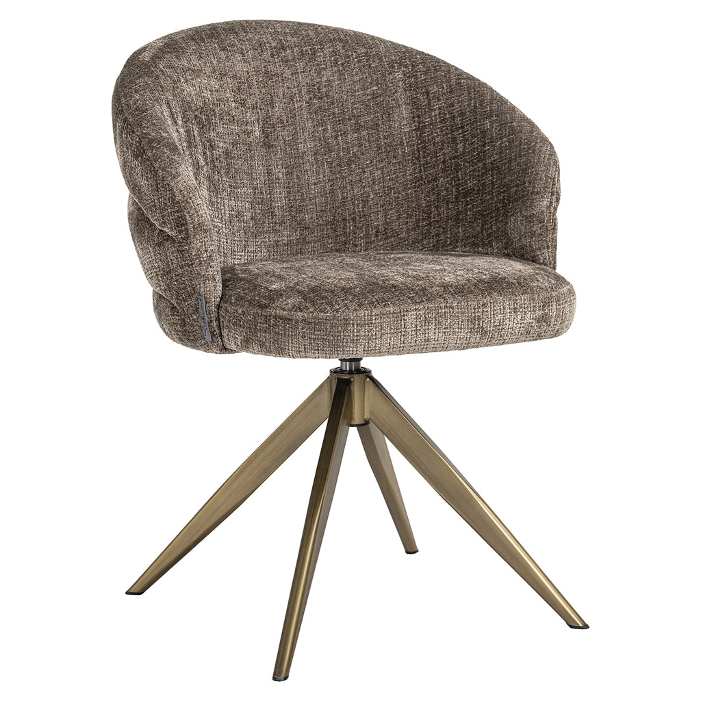 Draaifauteuil Zendaya - Stone chenille