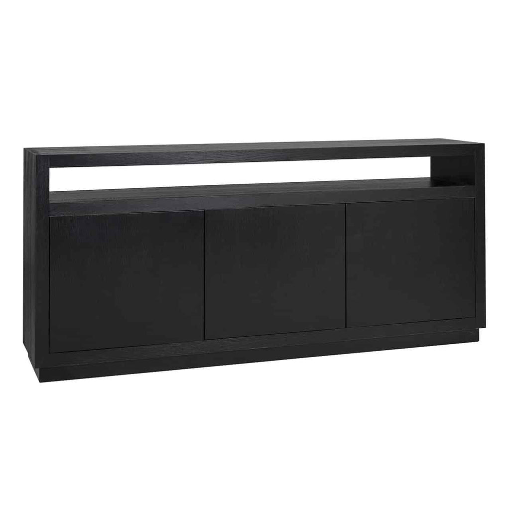 Dressoir Oakura - Zwart - 3 deuren