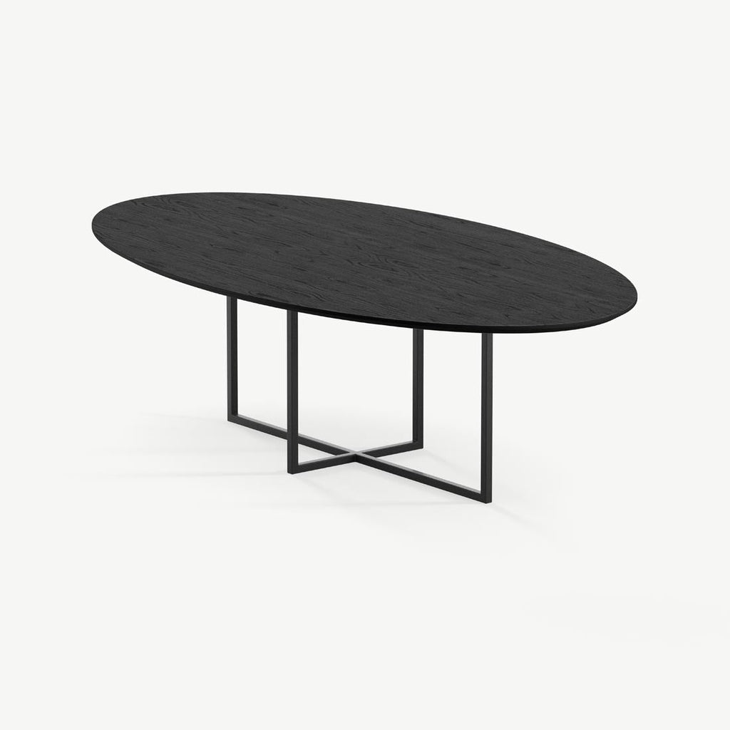 Eettafel Cyriel - 220 cm - Zwart