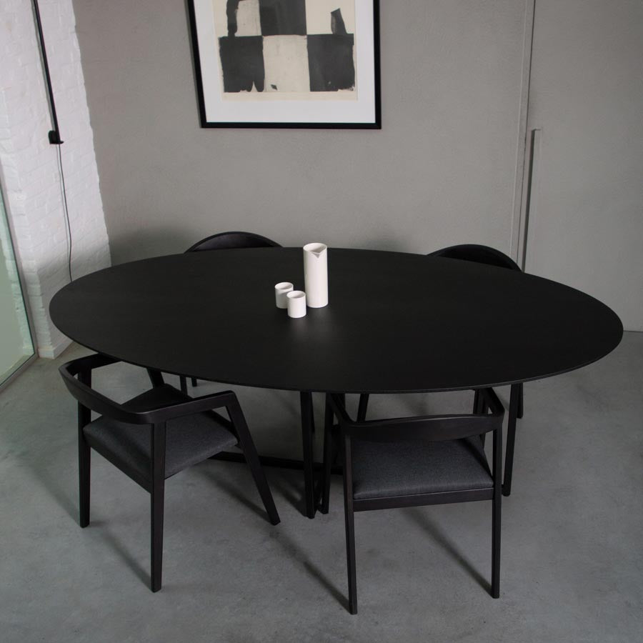 Eettafel Cyriel - 220 cm - Zwart