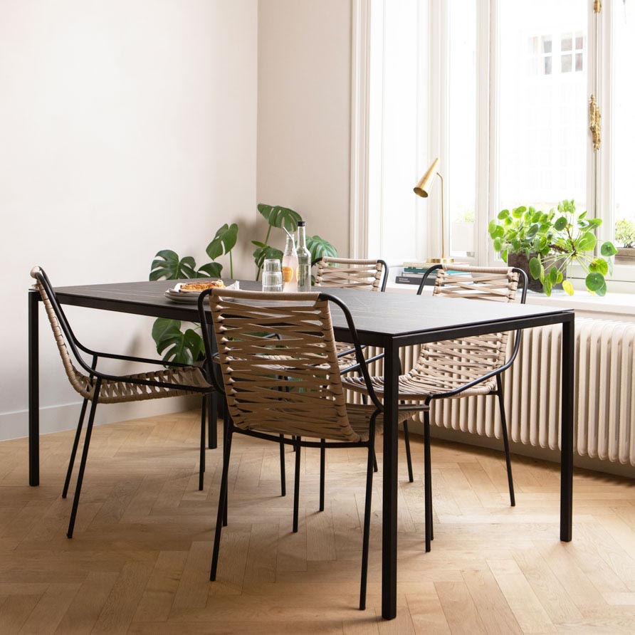 Eettafel Felix - 180 cm - Noir Désir