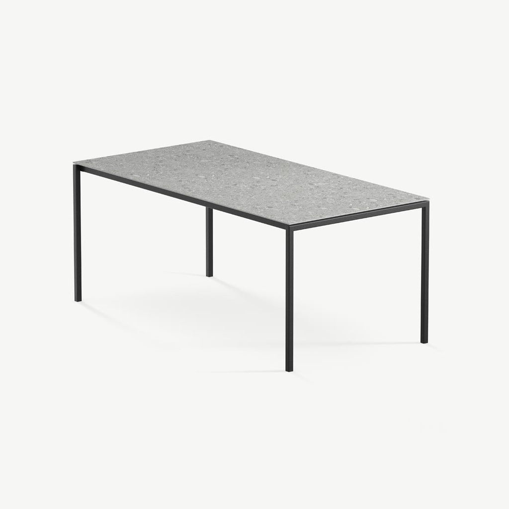 Eettafel Felix - 200 cm - Zwart - Ceppo di Gré