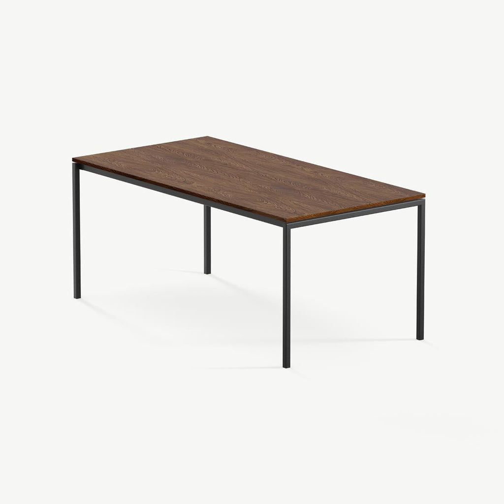 Eettafel Felix - 200 cm - Zwart - Bruin