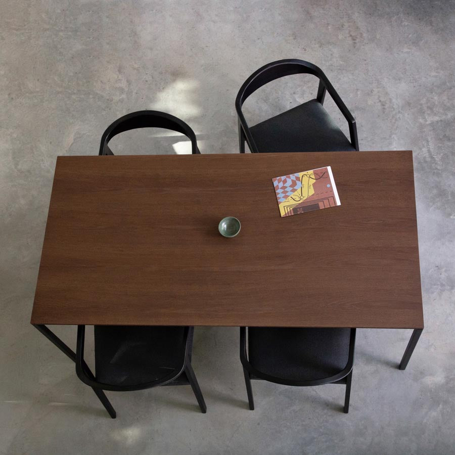 Eettafel Felix - 200 cm - Zwart - Bruin