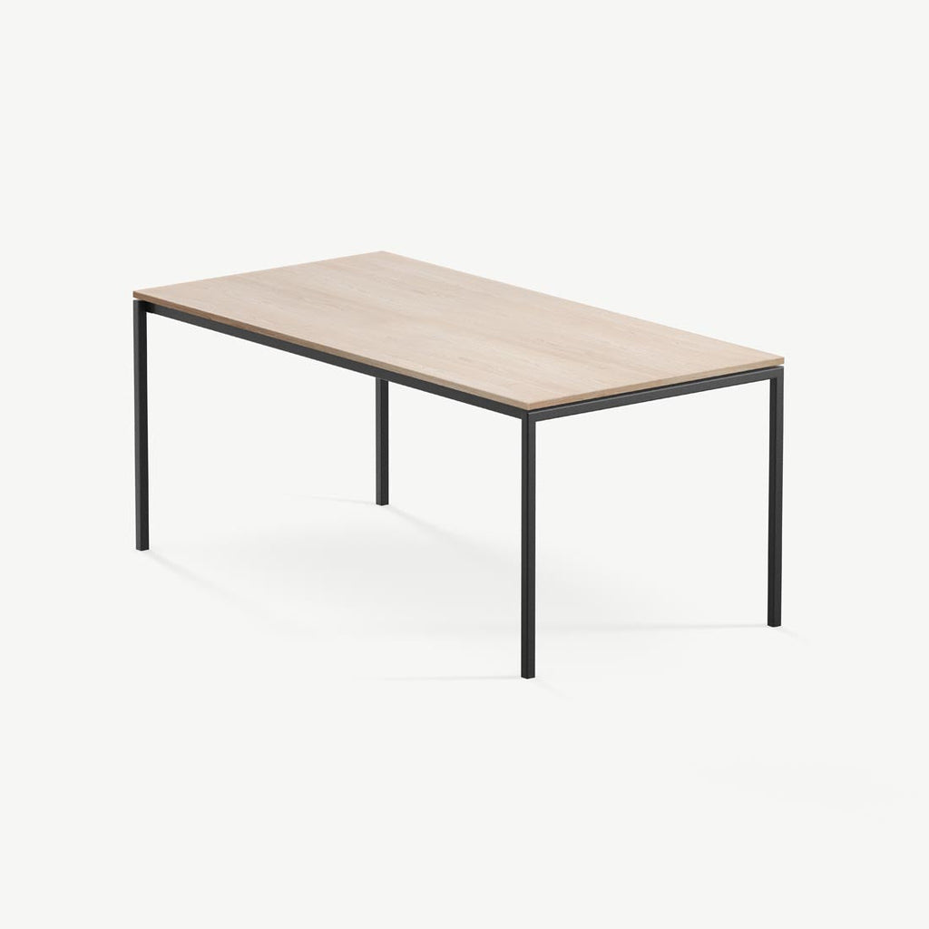 Eettafel Felix - 200 cm - Zwart - Naturel