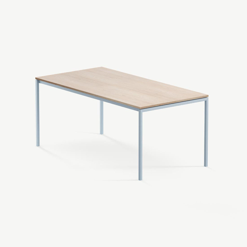 Eettafel Felix - 200 cm - Lichtgrijs - Naturel