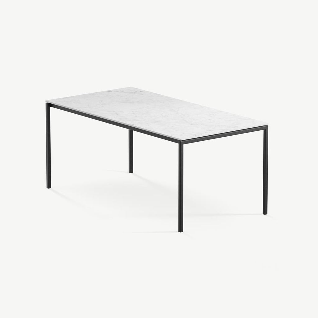 Eettafel Felix - 180 cm - Zwart - Carrara