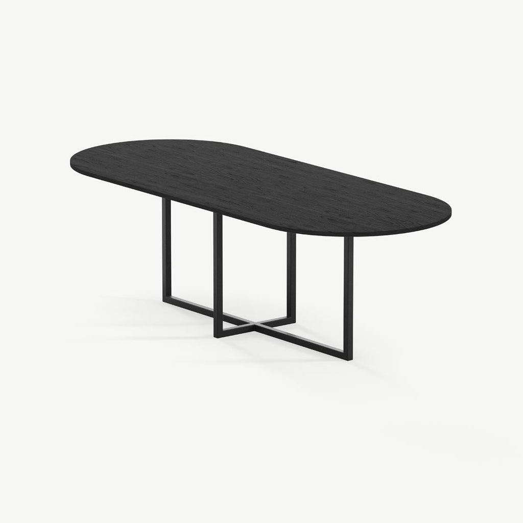 Eettafel Gustaf - 200 cm - Zwart