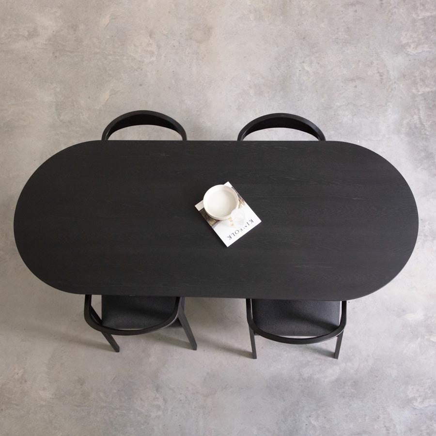 Eettafel Gustaf - 200 cm - Zwart