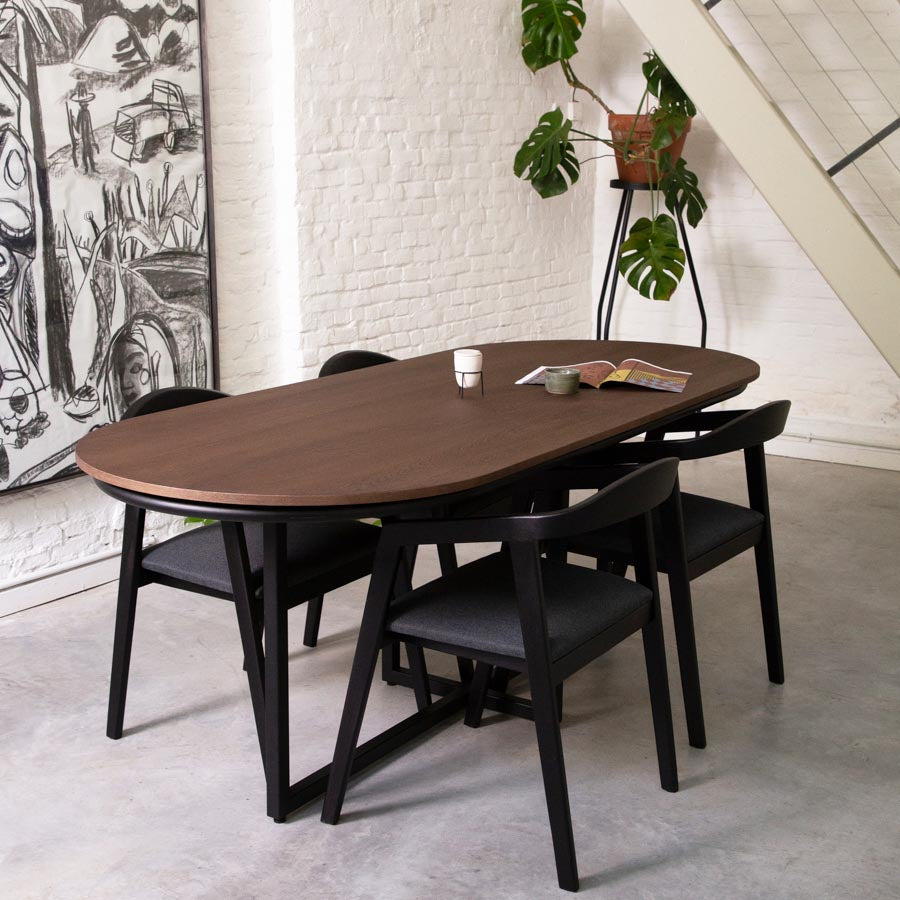 Eettafel Gustaf - 220 cm - Bruin