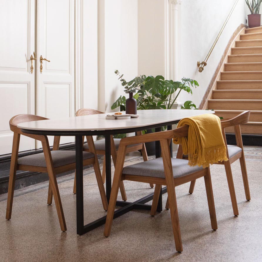 Eettafel Gustaf - 220 cm - Carrara