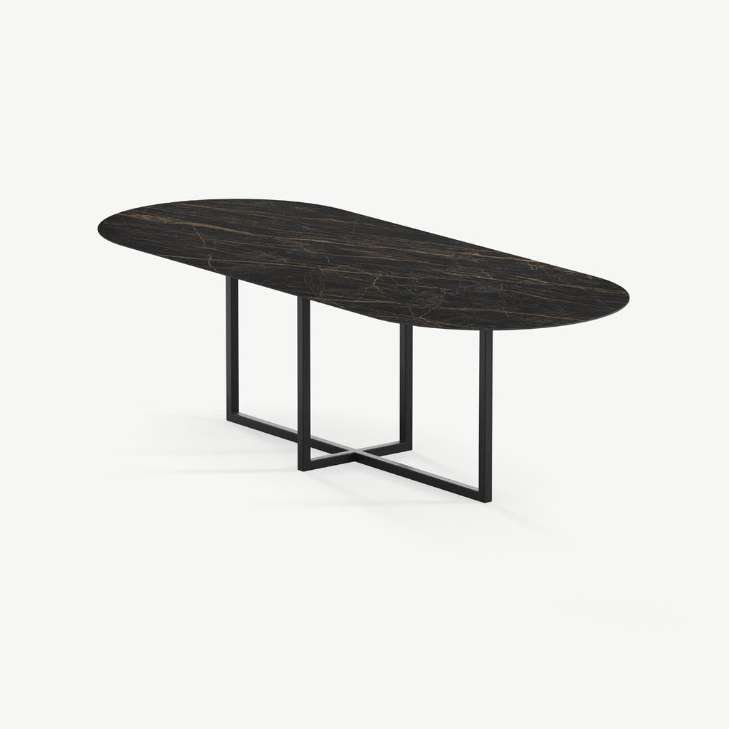 Eettafel Gustaf - 200 cm - Noir Désir 