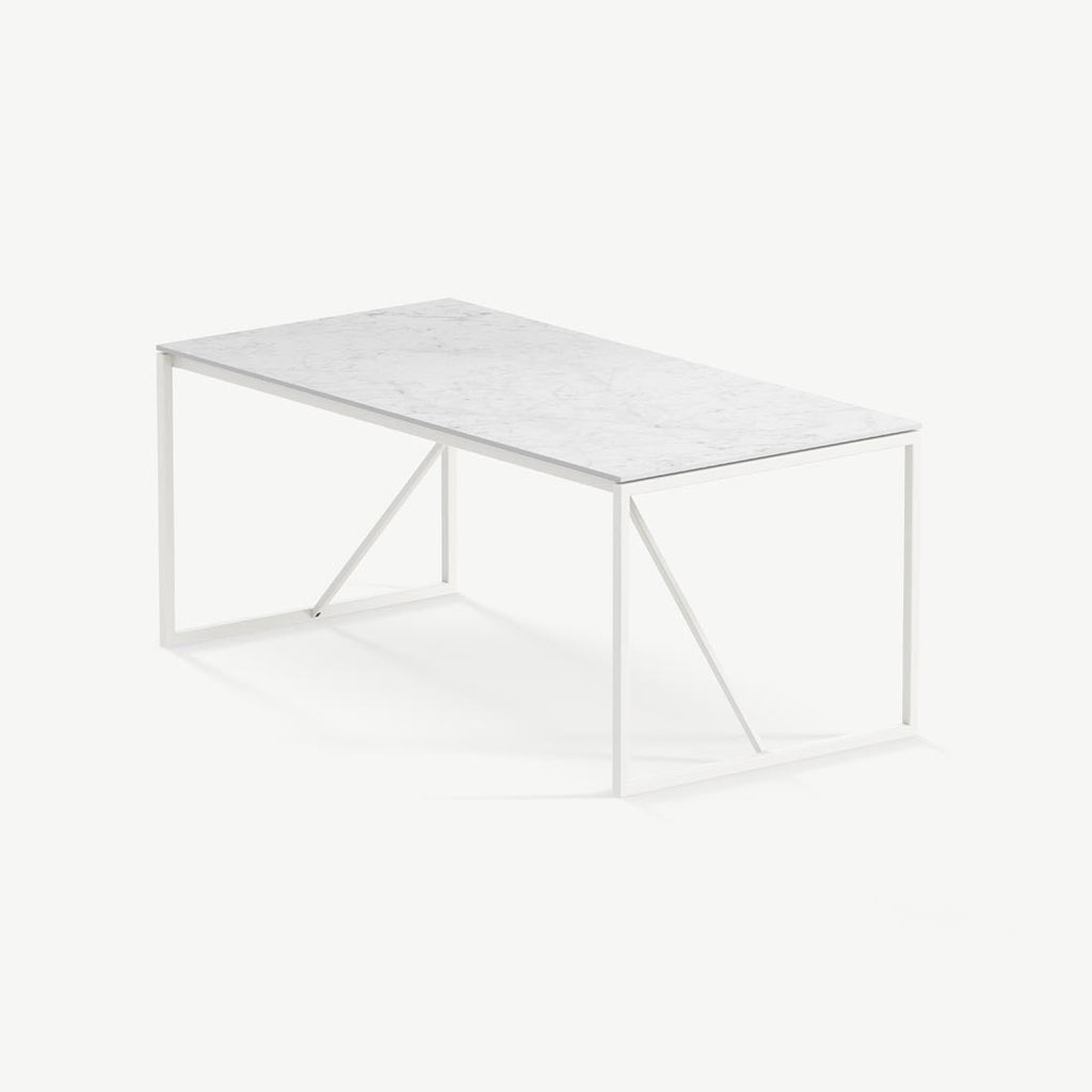 Eettafel Hugo - 300 cm - Wit - Carrara