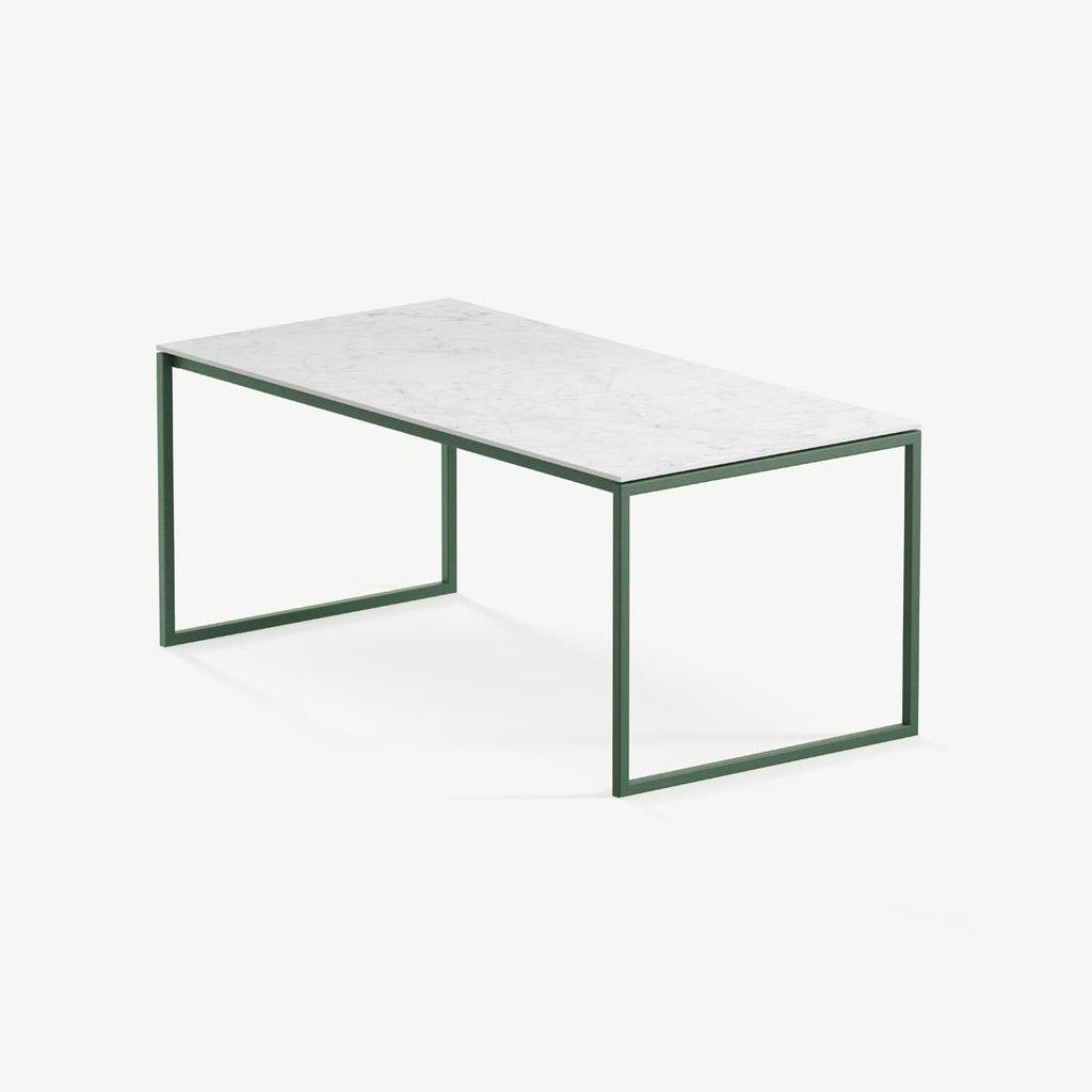 Eettafel Hugo - 180 cm - Groen - Carrara