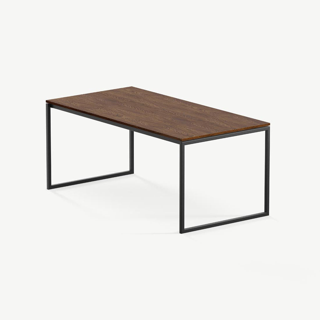 Eettafel Hugo - 200 cm - Zwart - Bruin