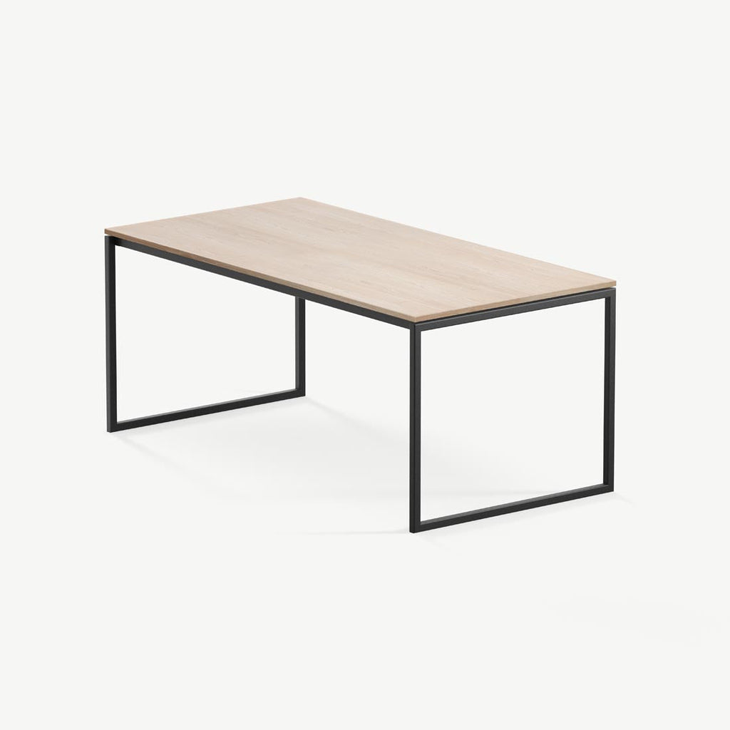 Eettafel Hugo - 200 cm - Zwart - Naturel