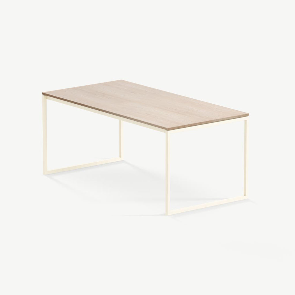 Eettafel Hugo - 200 cm - Wit - Naturel