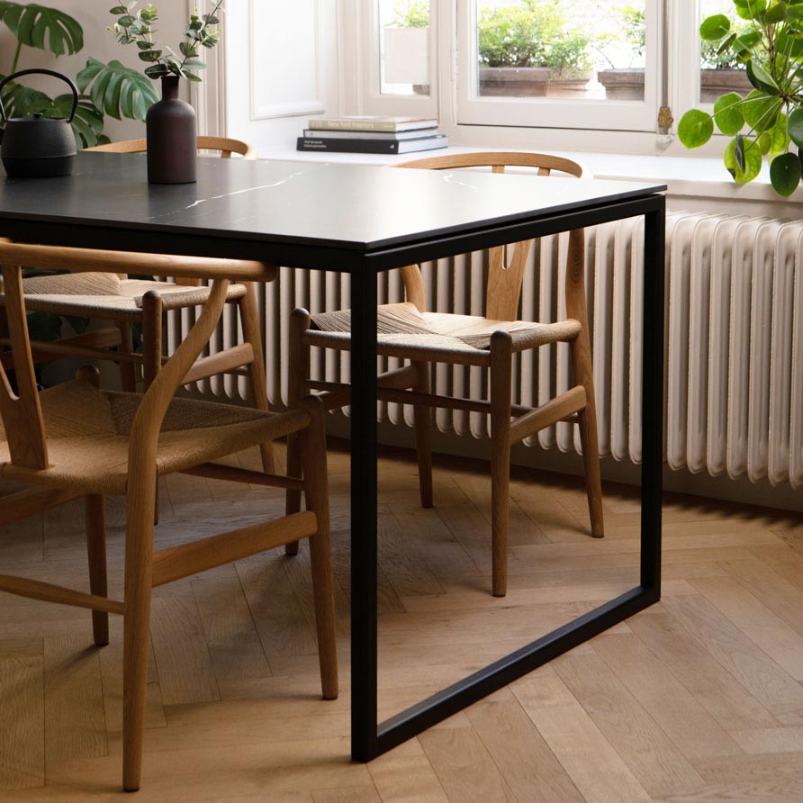 Eettafel Hugo - 180 cm - Nero marquina