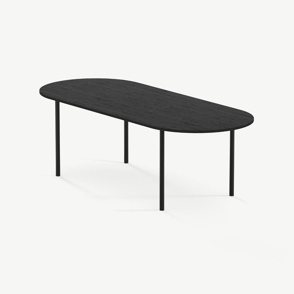 Eettafel Lewis - 180 cm - Zwart - Zwart