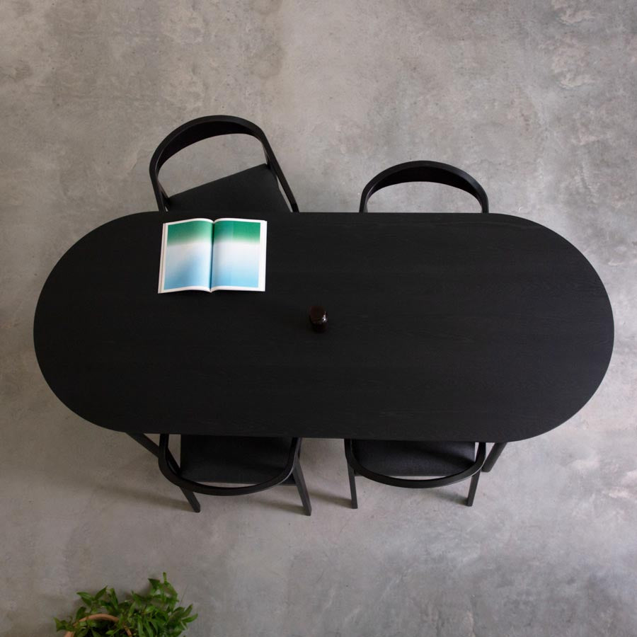 Eettafel Lewis - 180 cm - Zwart - Zwart