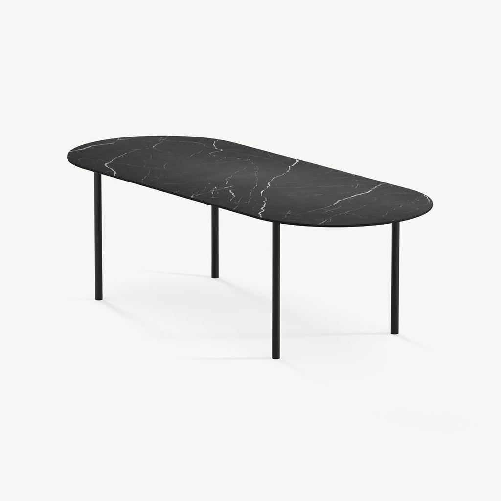 Eettafel Lewis - 220 cm - Nero Marquina