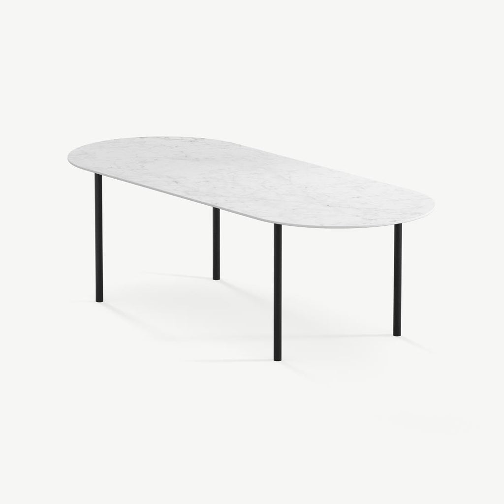 Eettafel Lewis - 280 cm - Zwart - Carrara