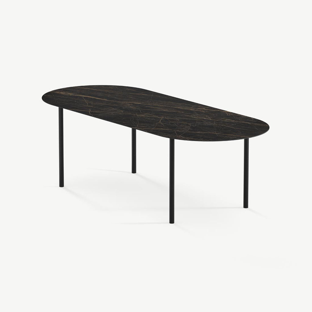 Eettafel Lewis - 200 cm - Noir Désir 