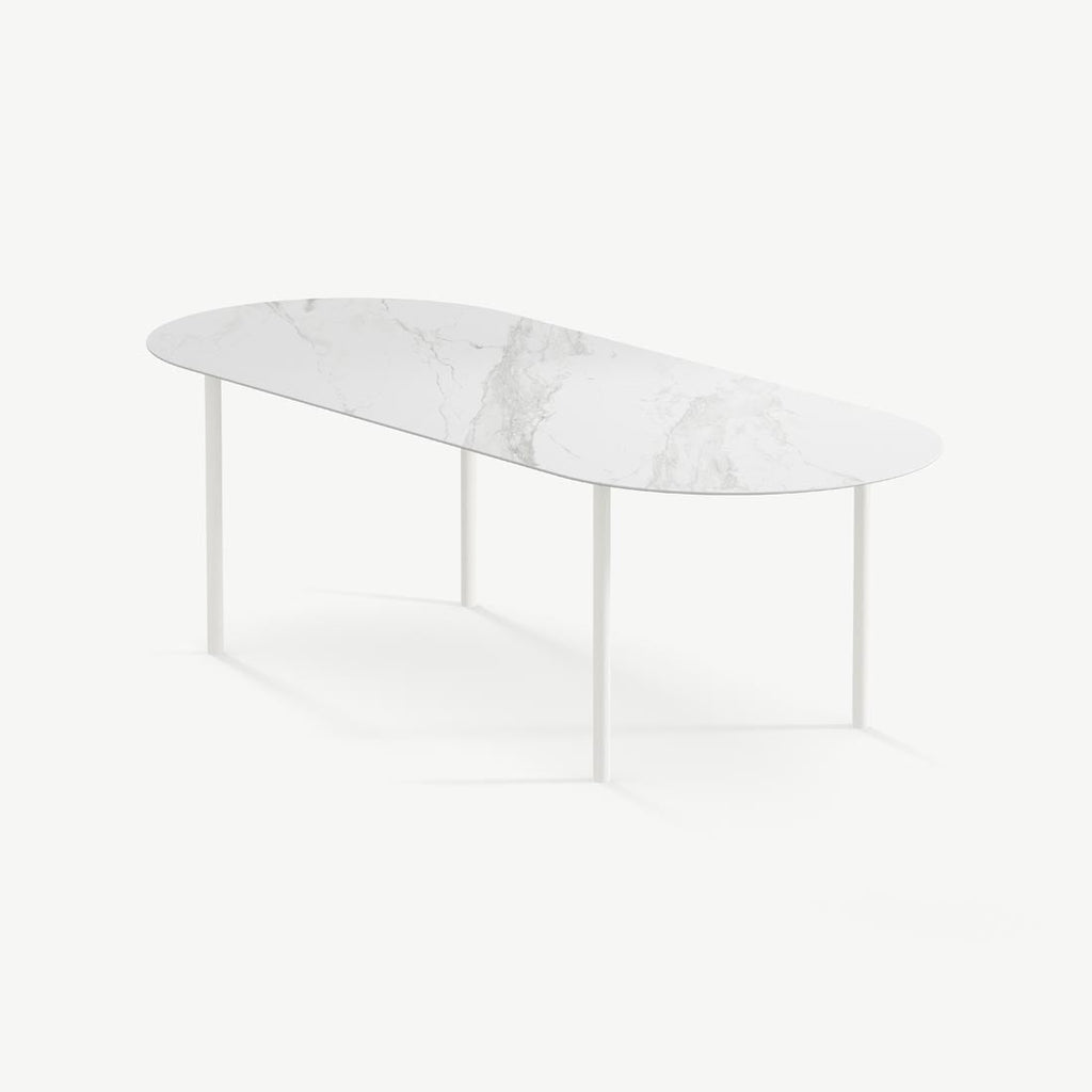 Eettafel Lewis - 300 cm - Zwart - Calacatta