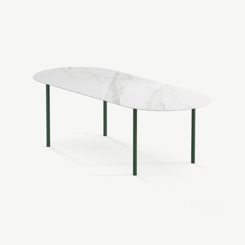 Eettafel Lewis - 200 cm - Groen - Calacatta