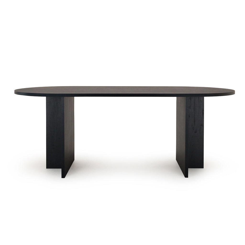 Eettafel Noa - 200 cm - Zwart Eikenhout