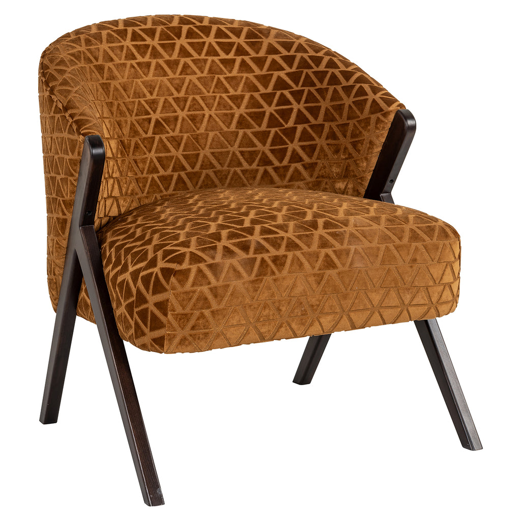 Fauteuil Mia - Gold triangle