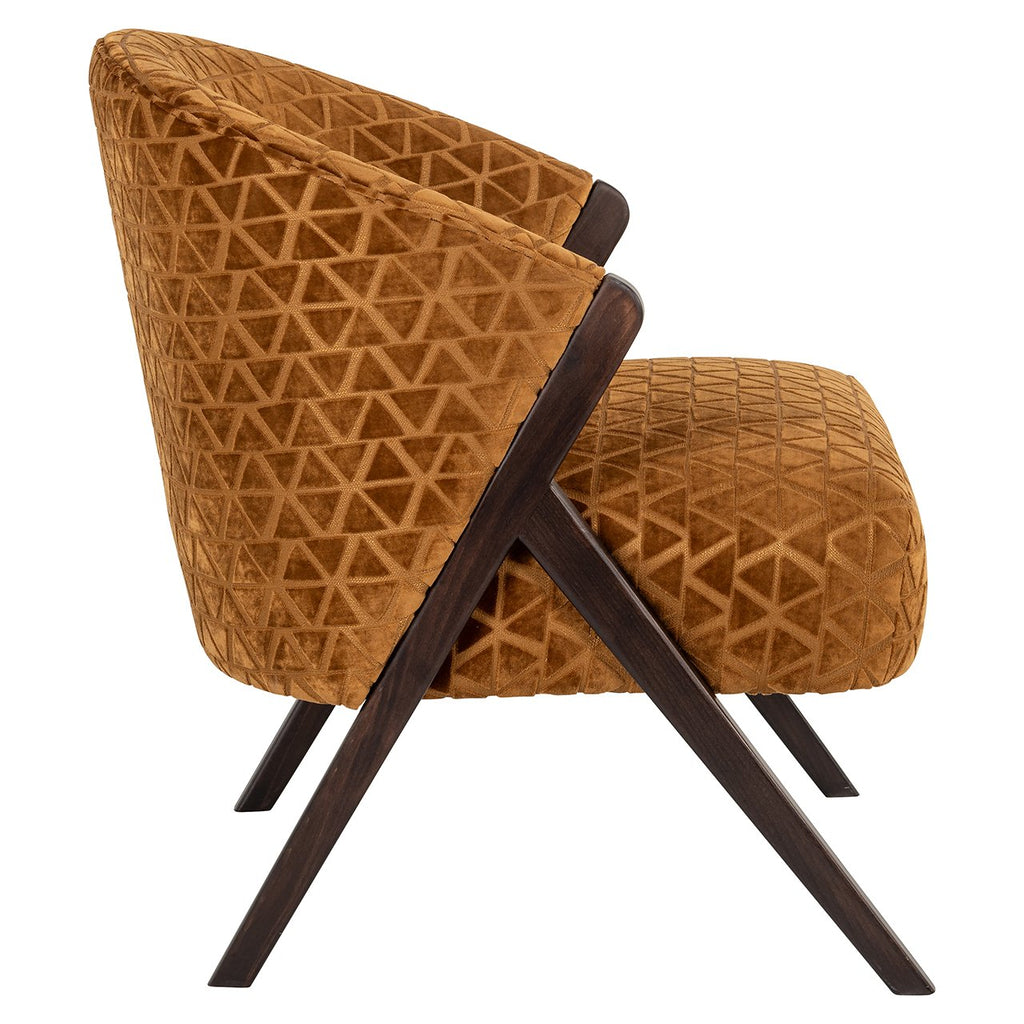 Fauteuil Mia - Gold triangle