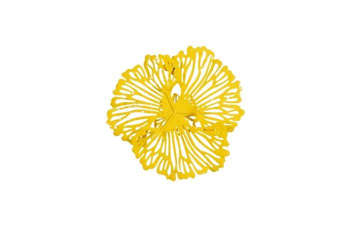 Flower wall art Yellow